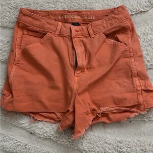 American Eagle Outfitters Women's Coral Cargo Shorts